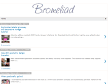 Tablet Screenshot of bromeliadliving.com